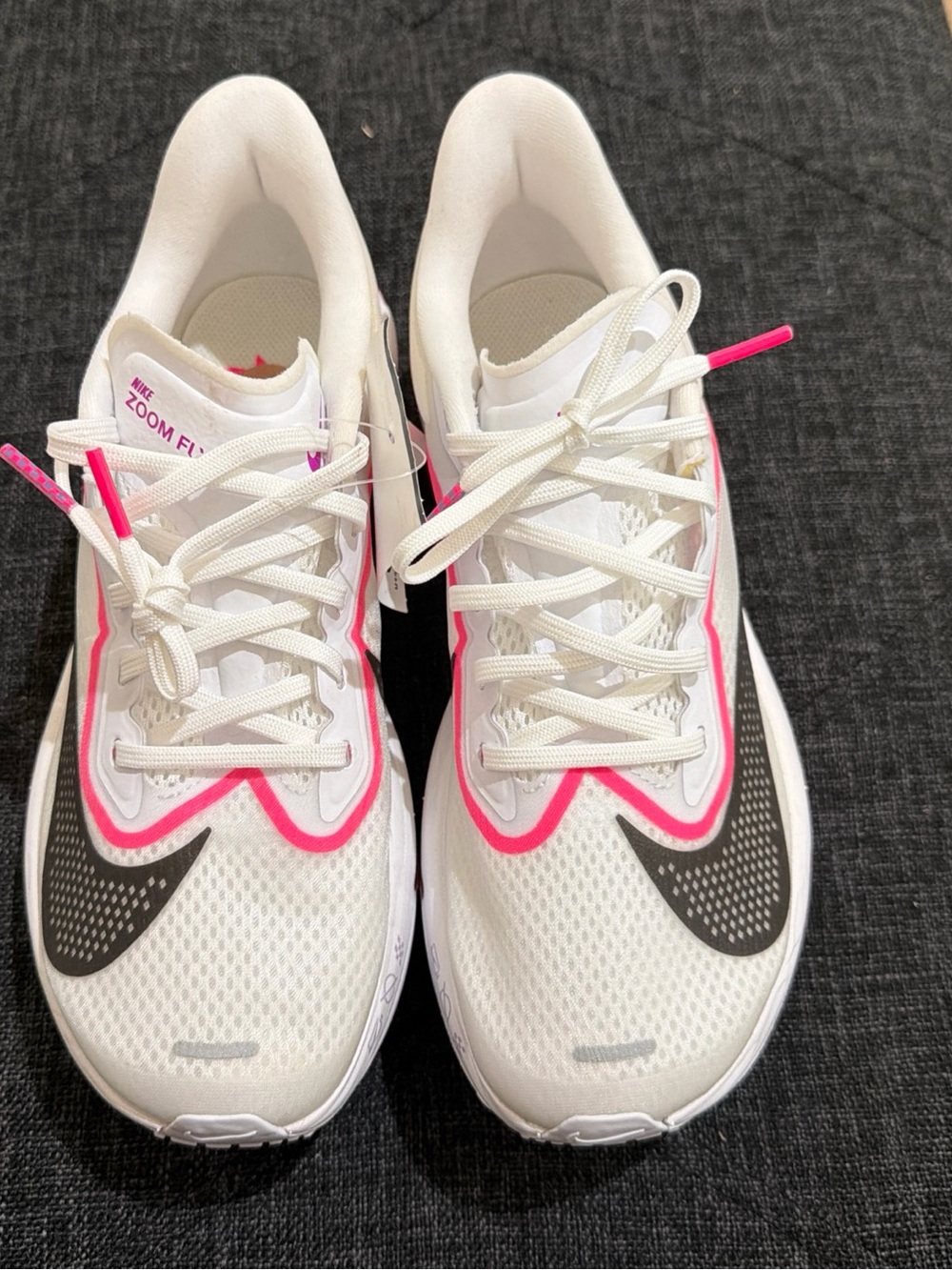 Nike Zoom Fly 6 White & Hot Pink Women's Running Shoes - Picture 4 of 7